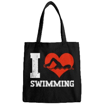 Discover I Love Swimming Swimmer Swim Bags