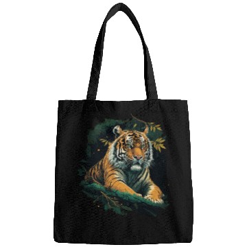 Discover Tiger sitting in Jungle Bags