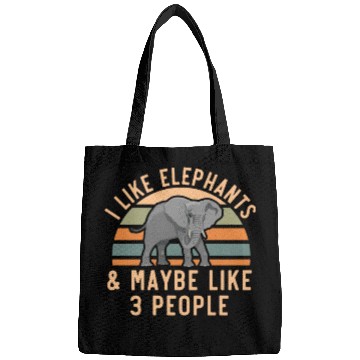 Discover I Like Elephants And Maybe Like 3 People Zookeeper Bags