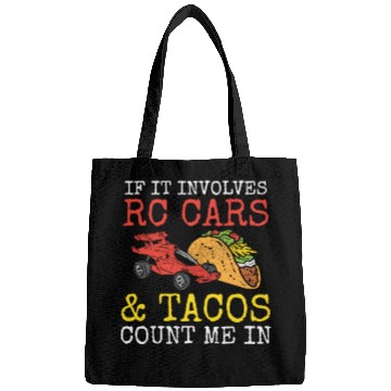 Discover Tacos & RC Car Racing Remote Control Taco Lover Me Bags