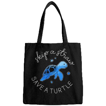 Discover Skip A Straw Save A Turtle Bags