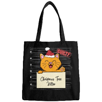 Discover Cat christmas funny prison Bags