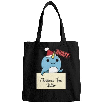 Discover Narwhal christmas funny prison Bags