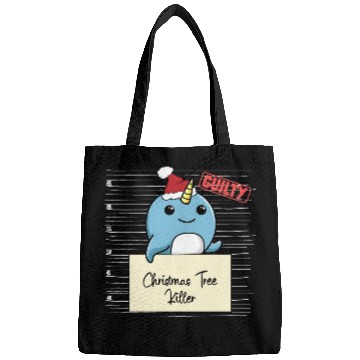 Discover Narwhal christmas funny prison Bags