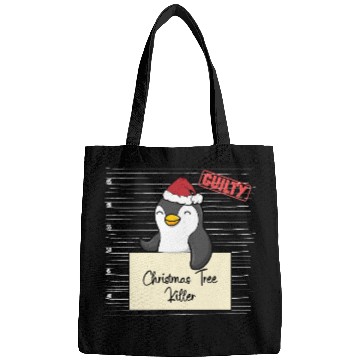 Discover Penguin christmas funny prison Bags