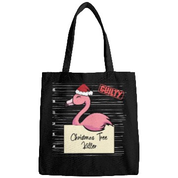 Discover Flamingo christmas funny prison Bags