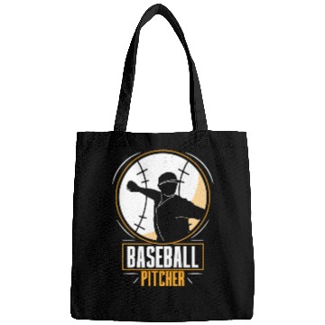 Discover Baseball Pitcher Hobby Player Sayings Bags