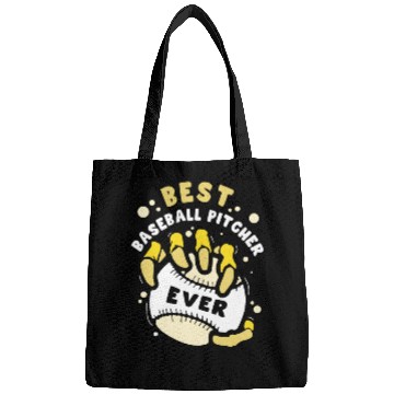 Discover Best Baseball Pitcher Ever Hobby Player Sayings Bags