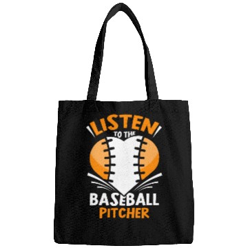 Discover Listen To The Baseball Pitcher Player Hobby Bags