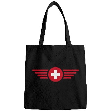 Discover Switzerland flag Bags
