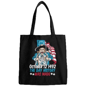 Discover Columbus Day 1492 Us Flag Bags