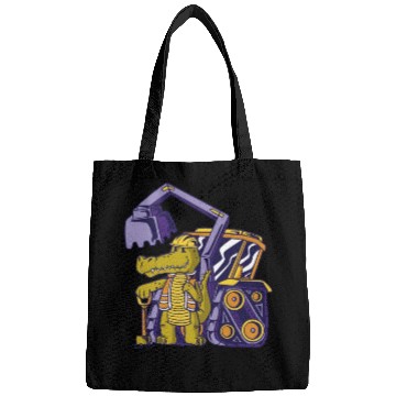Discover Construction worker alligator Construction worker Bags
