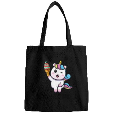 Discover Rainbow Cute Unicorn Ice Cream Lover Mythical Bags