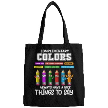 Discover Complementary Colors Pun Artist Art Teacher Bags