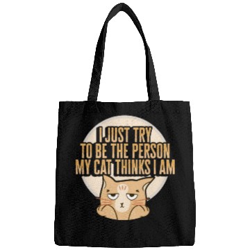 Discover Cat Meme Design for a Cat Lady or Cat Mom Bags