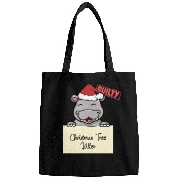 Discover Hippo christmas funny prison Bags