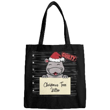 Discover Hippo christmas funny prison Bags