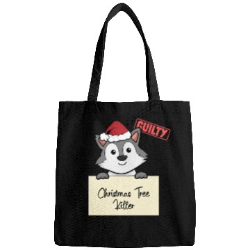 Discover Wolf christmas funny prison Bags