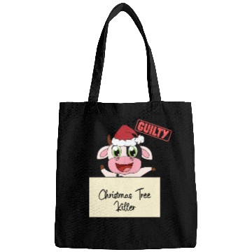 Discover cow christmas funny prison Bags