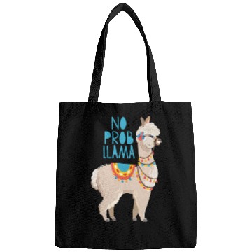 Discover no probllama funny lama comic no problem cute Bags