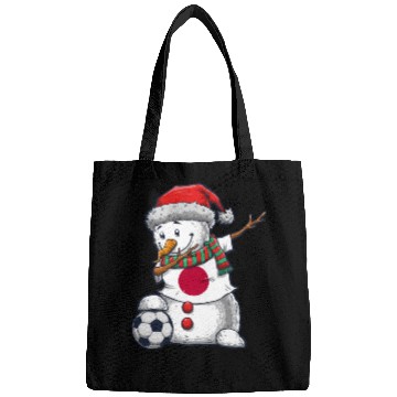 Discover Soccer Boy Dabbing Snowman Christmas Jersey Japan Bags
