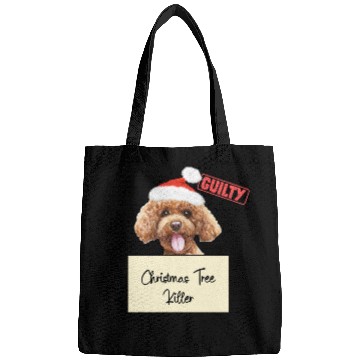 Discover poodle christmas funny prison Bags