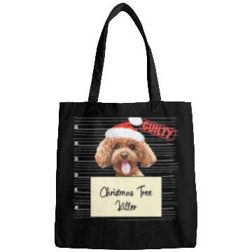 Discover poodle christmas funny prison Bags