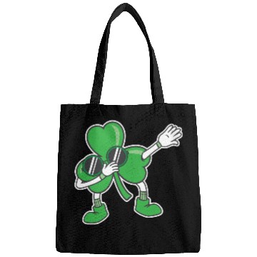 Discover Dabbing Shamrock St Patrick's Day Lucky Clover Bags