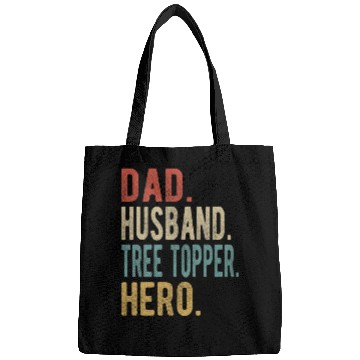 Discover Tree Topper Dad Husband Hero Bags