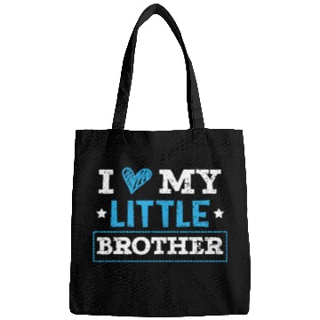 Discover I Love My Little Brother Best Bro Ever Brotherhood Bags