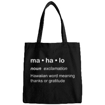 Discover Mahalo Definition Novelty Hawaiian Language Bags