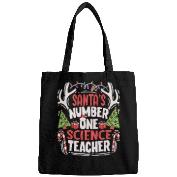 Discover Santas Number One Science Teacher Science Educator Bags
