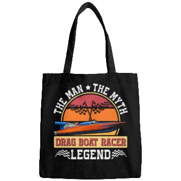 Discover Drag Boat Racing Racer Speed Boat Driver Legend Bags