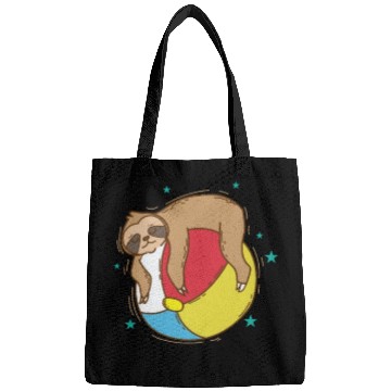Discover Sloth on a Beach Ball lazy Bags