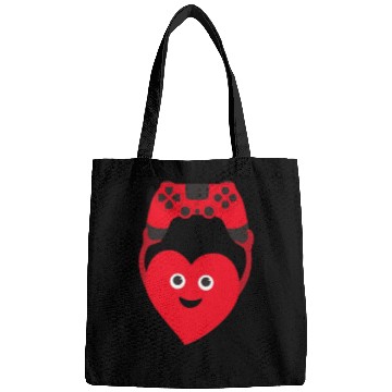 Discover gamer heart valentines day Bags