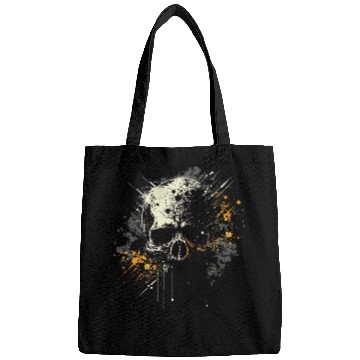 Discover Ink Splatter Skull Bags