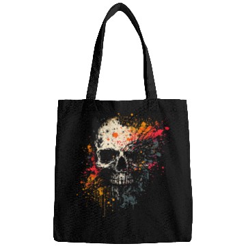 Discover Ink Splatter Skull Bags