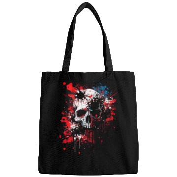 Discover Ink Splatter Skull Bags