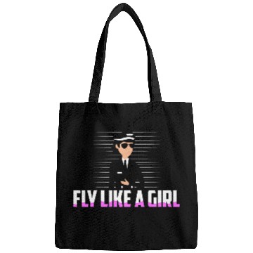 Discover Fly Like A Girl Airline Pilot Aviation Bags