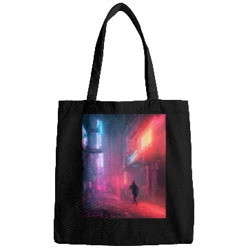 Discover urban ninja stalking the night Bags
