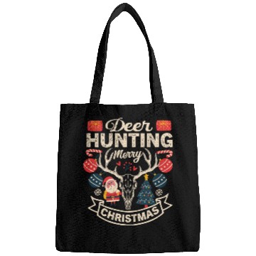 Discover Deer Hunting Merry Christmas Bags