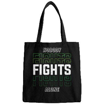 Discover Nobody Fights Alone Green Mental Health Bags