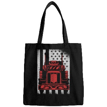 Discover Truck Driver US FLAG, Truck, Trucker Dad Bags