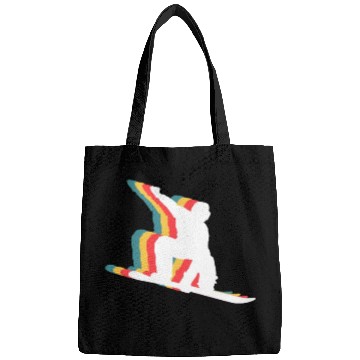 Discover Snowboarding Snowboarder Snowboard Retro Bags
