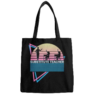 Discover Substitute Teacher Retro Bags