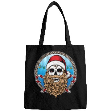 Discover skull santa hat candy cane crew Bags
