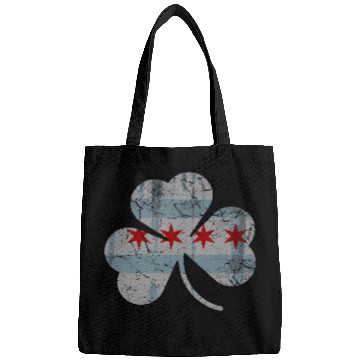 Discover Chicago Flag Shamrock Irish St Patricks Bags