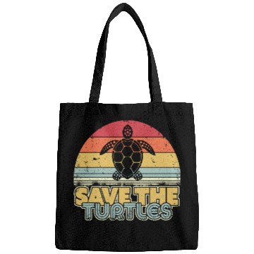 Discover Save The Turtles Retro Style Turtle Bags