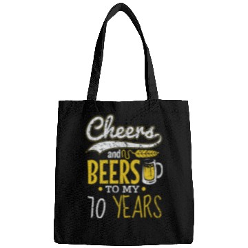 Discover Cheers and Beers 70th Birthday Gift Idea Bags