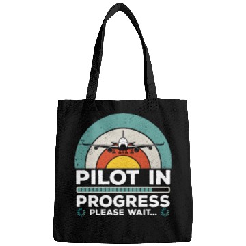 Discover Funny Copilot Flight Pilot In Progress Bags
